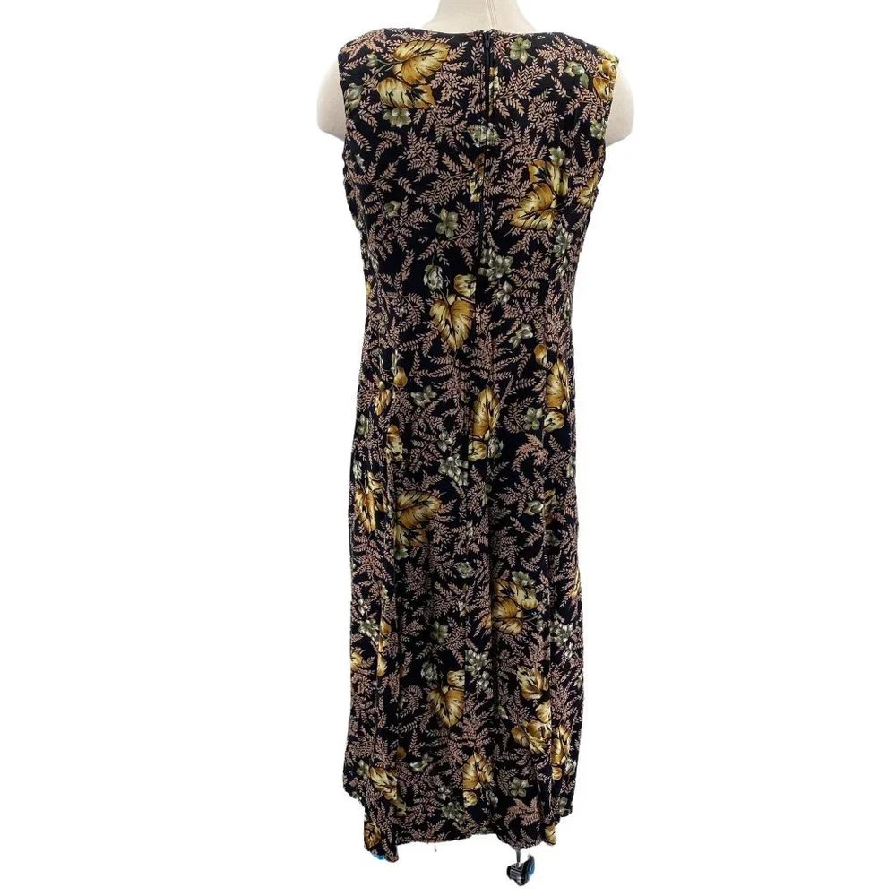 Vintage‎ Jamie Brooke floral cottage prairie midi dress size 14 Large Xlarge Y2K